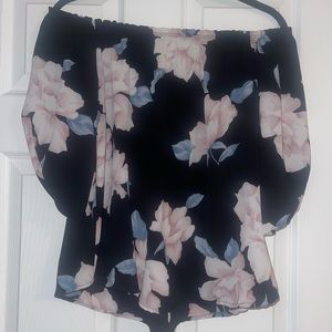 5 for $25 Off shoulder floral blouse